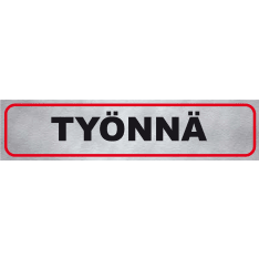 Pisla "työnnä" opastetarra