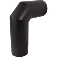 Pisla HTT 90° Ø 150 mm black uninsulated pipe joint bend