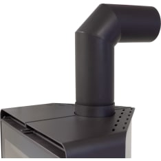 Pisla HTT 90° Ø 150 mm musta eristämätön hormiliitosmutka
