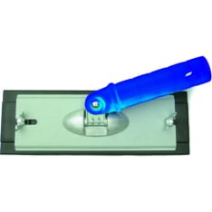 Blind sanding support with roller arm