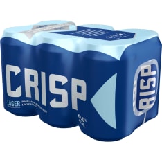 Crisp Vaalea Lager 0,33 l  6-pack alkoholiton olut