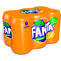 Fanta Orange 0.33 l 6-pack soft drink