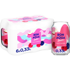 Bonaqua Juicy Villit Vatukat 0,33 l 6-pack hiilihapollinen juoma
