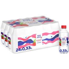 Bonaqua + Mansikka-Kiivi 0,33 l 24-pack kivennäisvesi