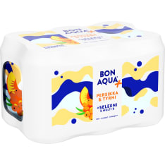 Bonaqua + Persikka&Tyrni 0,33 l 6-pack kivennäisvesi