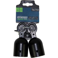 Taito 2kpl 40mm musta köysikoukku