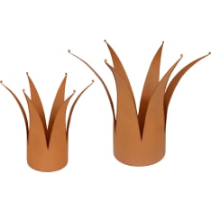 Decorative pot metal crown set