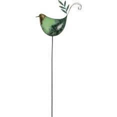 Garden decoration stick Bird green h.111cm