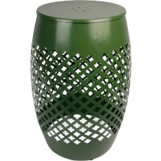 Metal 42.5x31x31 cm green stool table