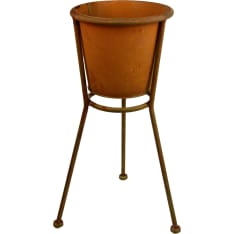 Valley Planter pot metal with legs 28x22x45cm