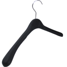 Aino 42 cm musta kumipinta takkiripustin