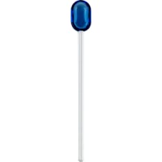 Crush a blue/clear glass spoon