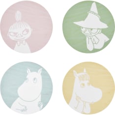 Muurla Moomin 4 pcs 10 cm coaster