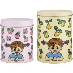 Muurla Pippi tin jar set of 2 Fruits