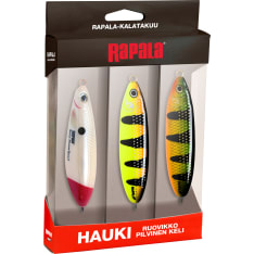 Rapala Kalatakuu Hauki Ruovikko pilvisen kelin uistinlajitelma