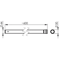 Allaway 80542 0,6m/44mm putki