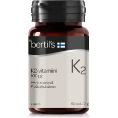 Bertil’s K2-vitamiini 60 tabl. ravintolisä