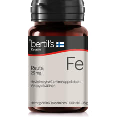 Bertil’s Rauta 25 mg 100 tabl. ravintolisä