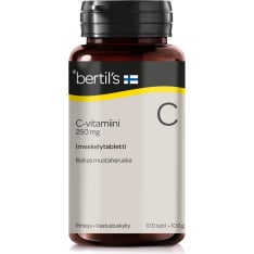 Bertil’s C-vitamiini 250 mg 100 tabl. ravintolisä