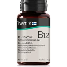 Bertil’s B12+Folaatti 100 tabl. ravintolisä