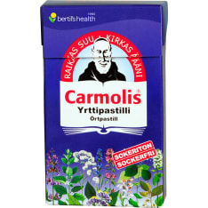Carmolis 45 g sokeriton yrttipastilli
