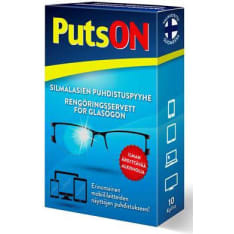 PUTSON SILMÄLASIEN PUHDISTUSPYYHE 10KPL
