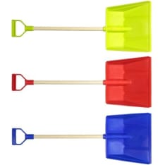 Plastex children's snow shovel with a wooden handle