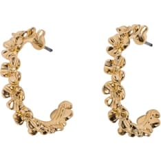 Cailap kullanvärinen kukkakoriste rengaskorvakorut