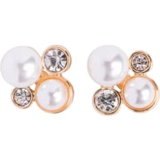 Cailap korvakorut helmi- ja kivikoristeella