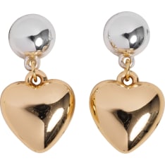 Cailap hanging heart earrings
