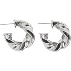 Cailap twisted rings silver earrings