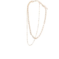 Cailap 2 piece gold coloured necklace