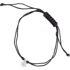 Cailap Flower braided silver bracelet