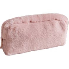 Cailap soft fluffy light pink cosmetic bag