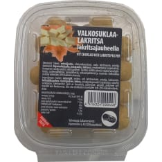 Lakumesta 120g white chocolate liquorice with liquorice powder