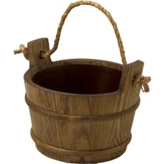 Pinetta 4 l tarred bucket, Plastic interior