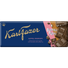Karl Fazer Souffeli Rice puff 185 g chocolate bar