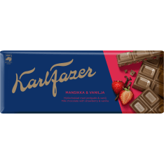 Karl Fazer Mansikka-Vanilja 190 g suklaalevy