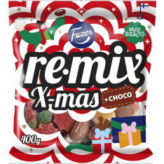 Fazer Remix Xmas +choco 400 g karkkipussi