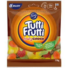Fazer Tutti Frutti fruity choco 170 g candy bag