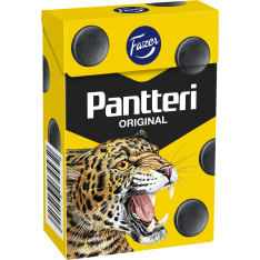 Fazer Pantteri Original 70 g salmiakkipastillirasia