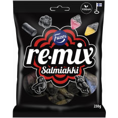 Fazer Remix Salmiakki 230 g karkkipussi