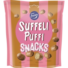 Fazer Suffeli Puffi Snacks 160 g karkkipussi