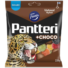 Fazer Pantteri +choco candy bag 220 g