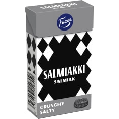 Fazer Salmiakki Crunchy Salty 38 g lozenge box