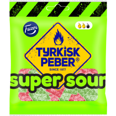 Fazer Tyrkisk Peber Super Sour candy bag 80g