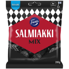 Fazer Salmiakki Mix salted liquorice candy bag 200g