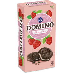 Fazer Domino Mansikka 350g täytekeksi