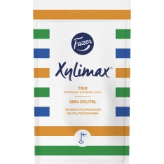 Fazer Xylimax Trio Piparminttu Spearmint Hedelmä 130 g täysksylitolipurukumi