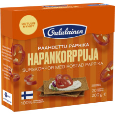 Oululainen Paahdettu paprika 200 g hapankorppu